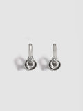 Pierced Duo Gemstone Barbell Huggies