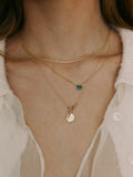 Mini Disk & Toggle Necklace