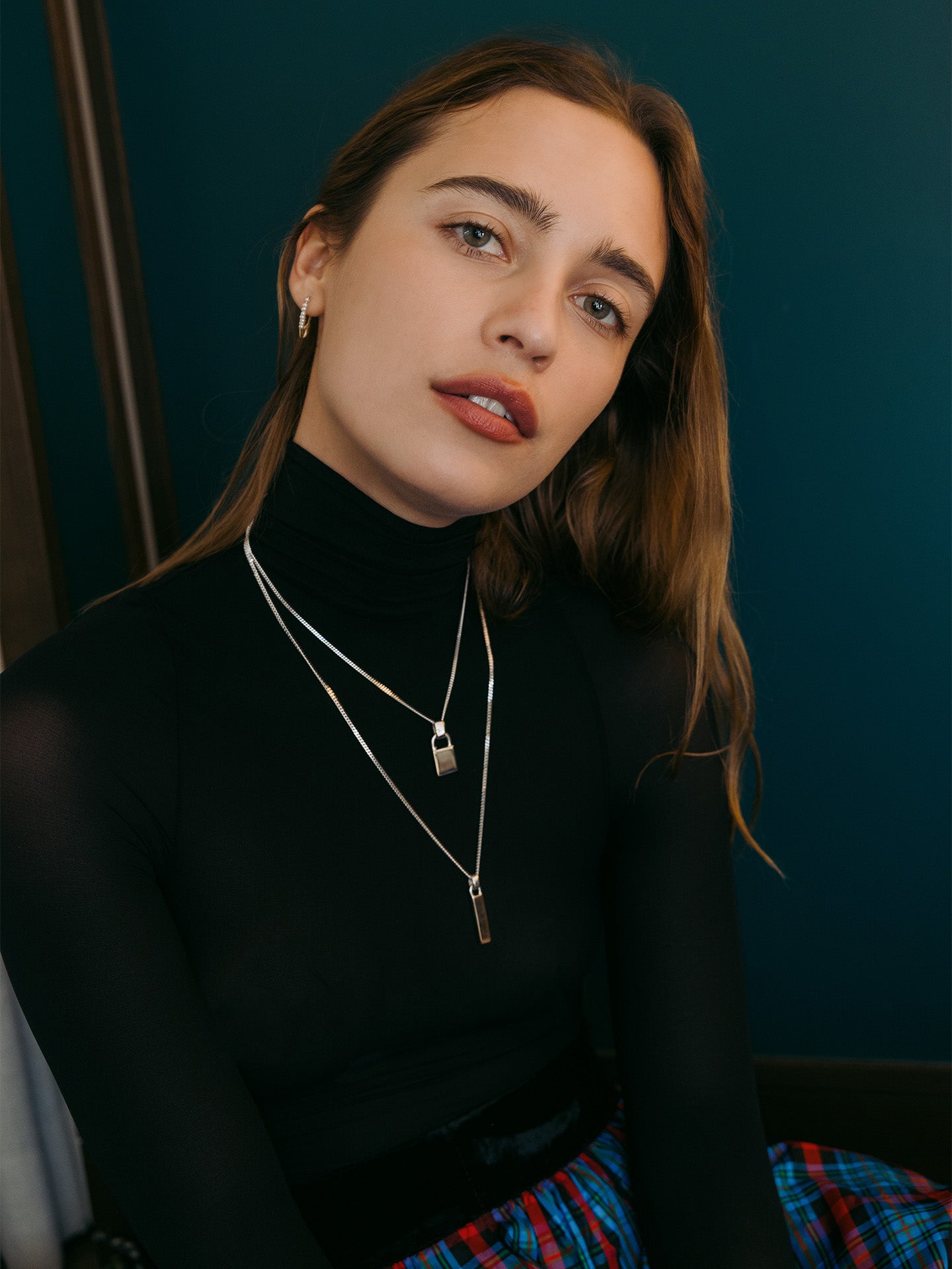 Mixed Metal Zipper Pendant