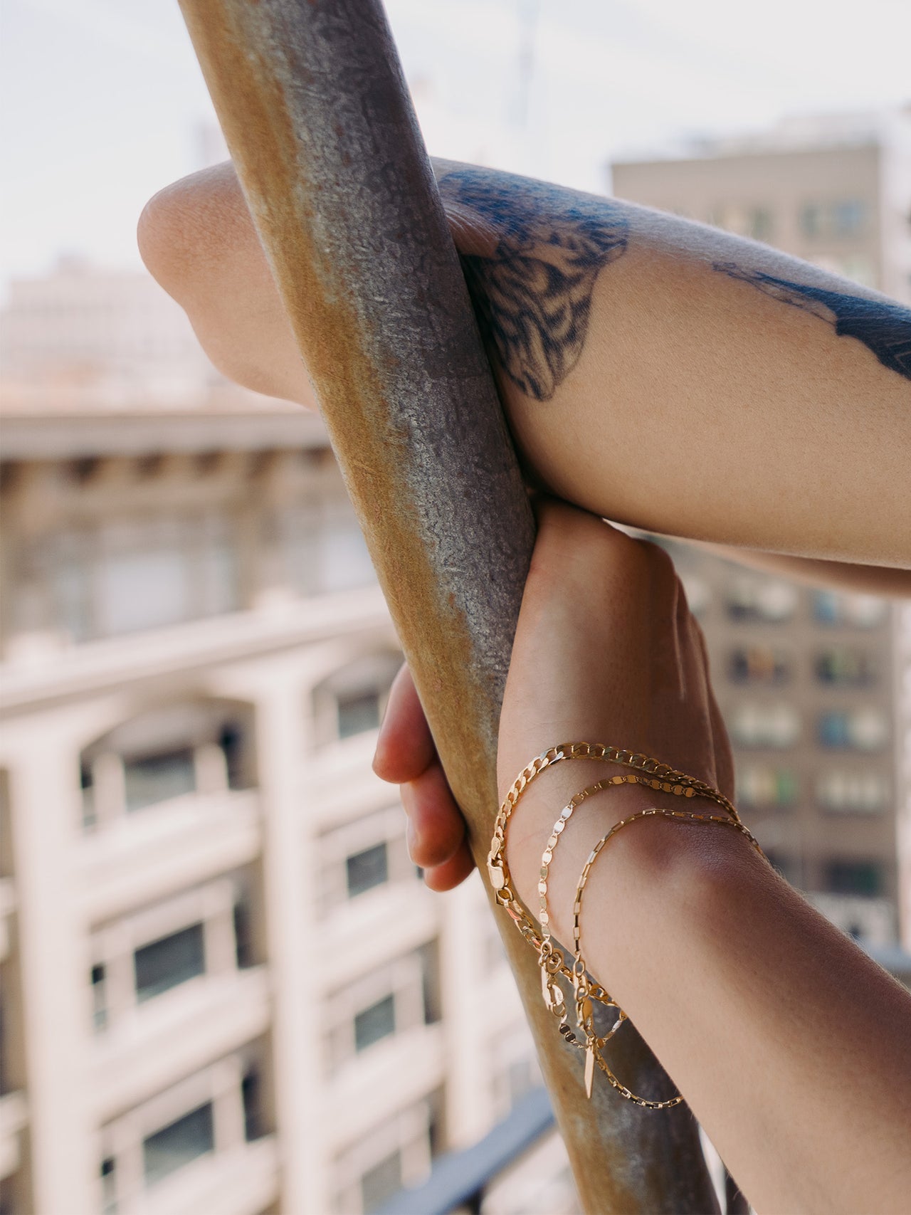 Petite Industrial Box Link Chain Bracelet