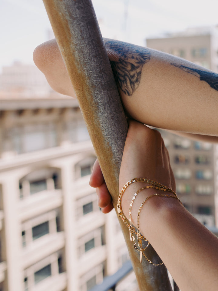 Petite Industrial Box Link Chain Bracelet
