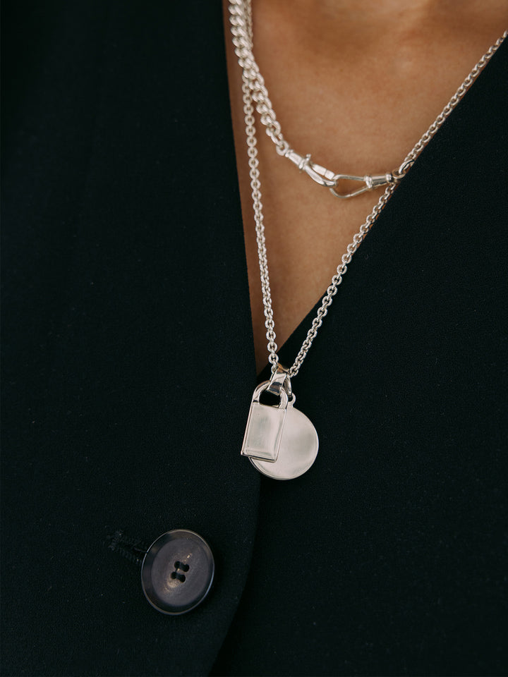 Sterling Silver Disk Pendant