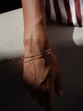 Sol Valentino Bracelet pictured on models wrist. 