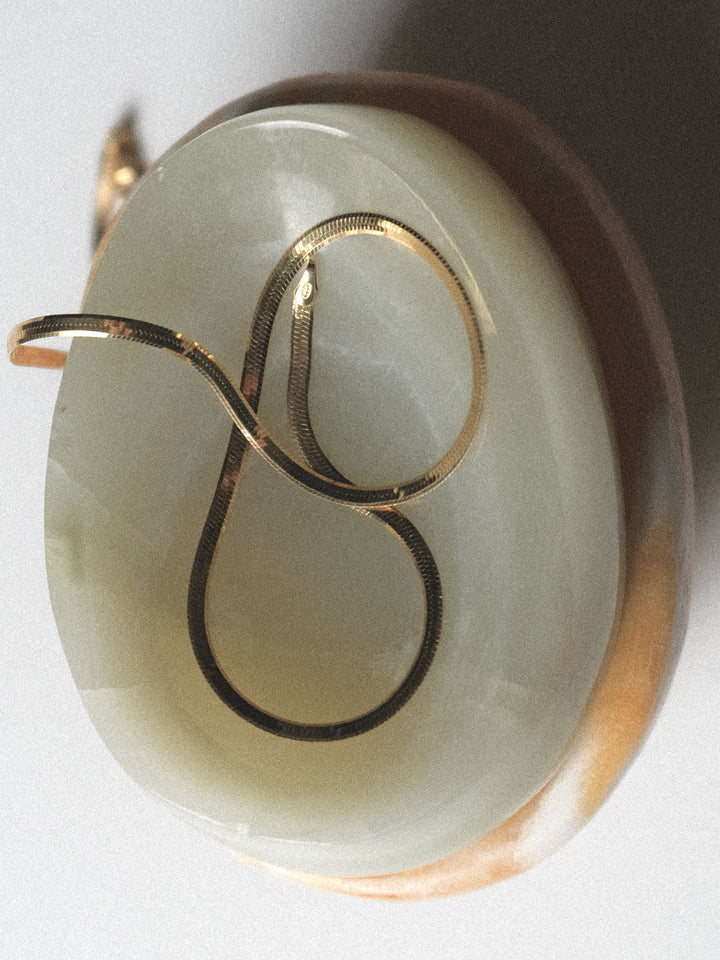 Vermeil Herringbone Necklace