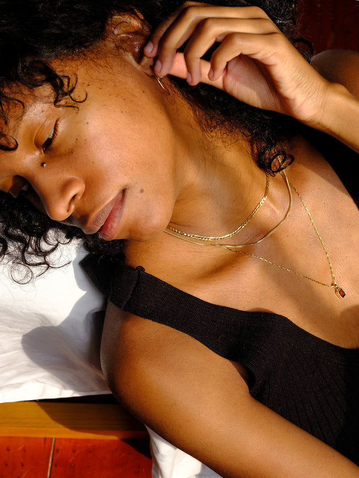 Solid Figaro Chain Necklace