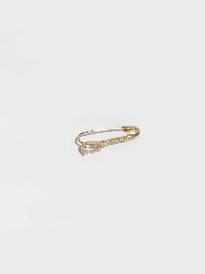 Mini Gemstone Diamond Safety Pin