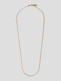10kt Yellow Gold Valentino Chain pictured on light grey background. 