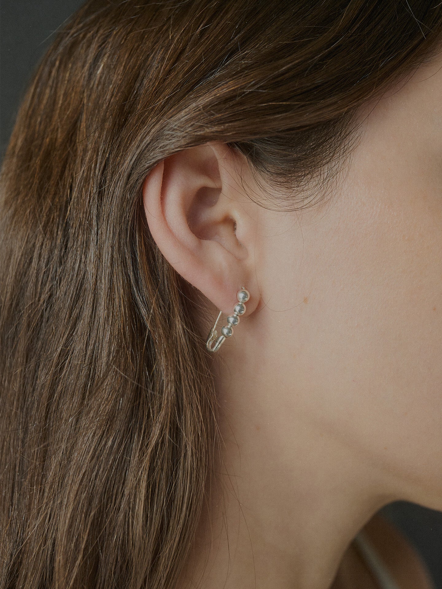 Friendship Bead Safety Pin Earring