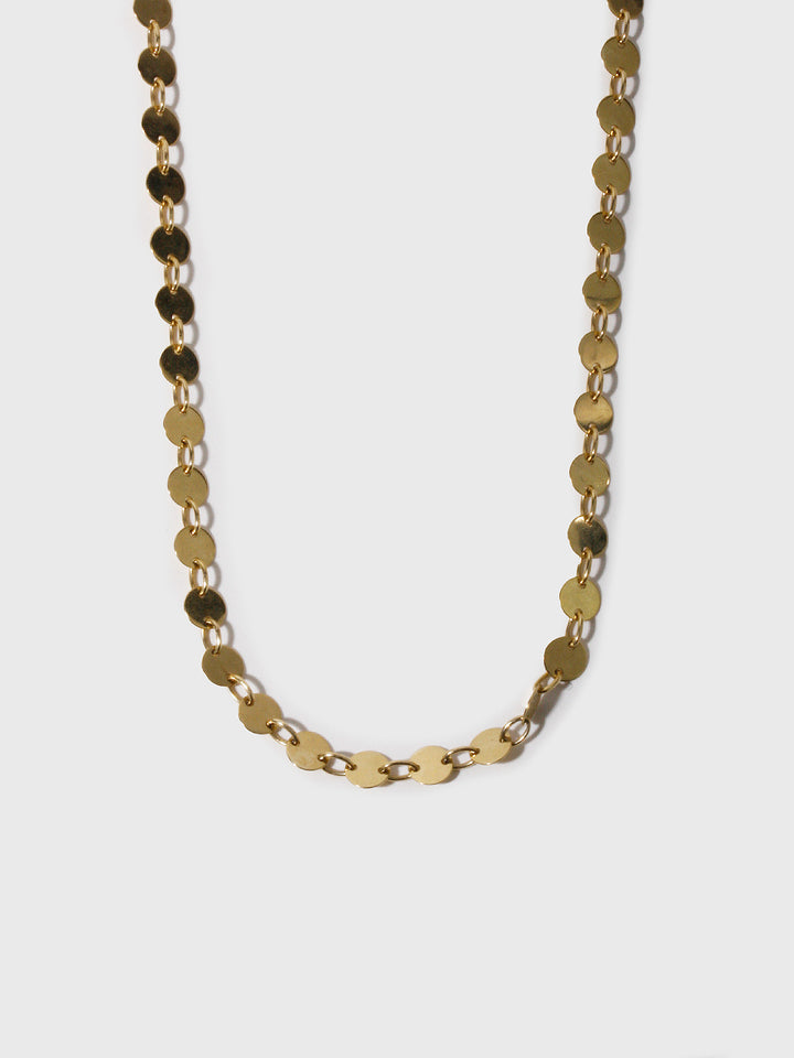 Caviar Chain Necklace shot on light grey background.