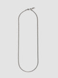 A sterling silver petite havana chain necklace with a lobster clasp, displayed on a plain background.