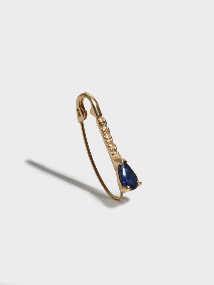 Mini Gemstone Diamond Safety Pin