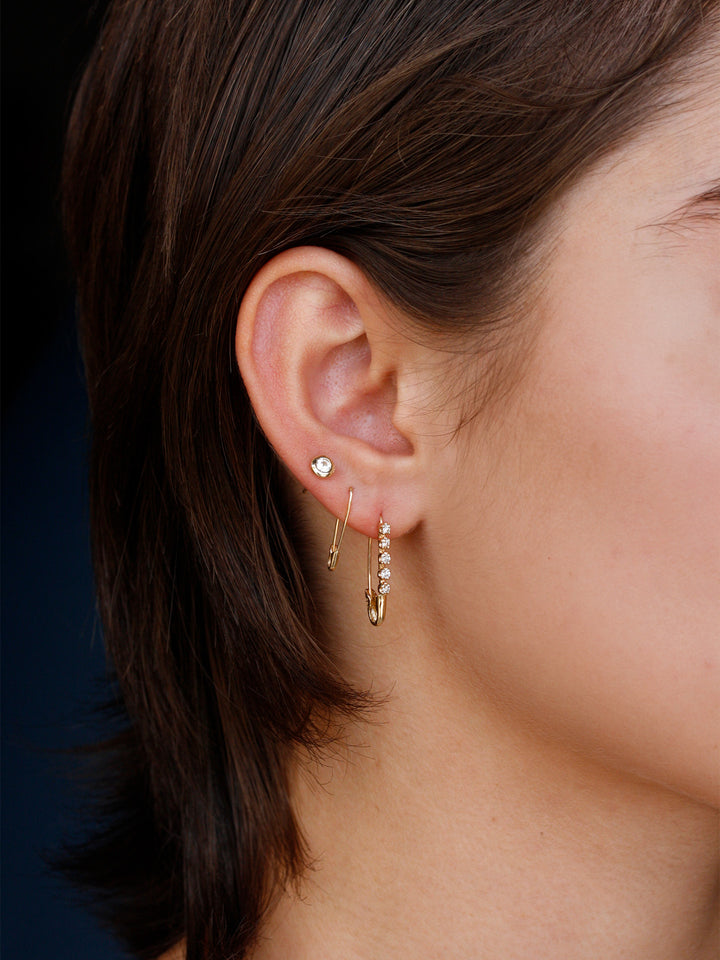 Diamond Bezel Studs