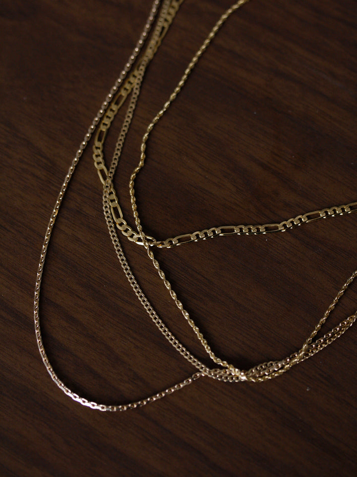 Solid Figaro Chain Necklace