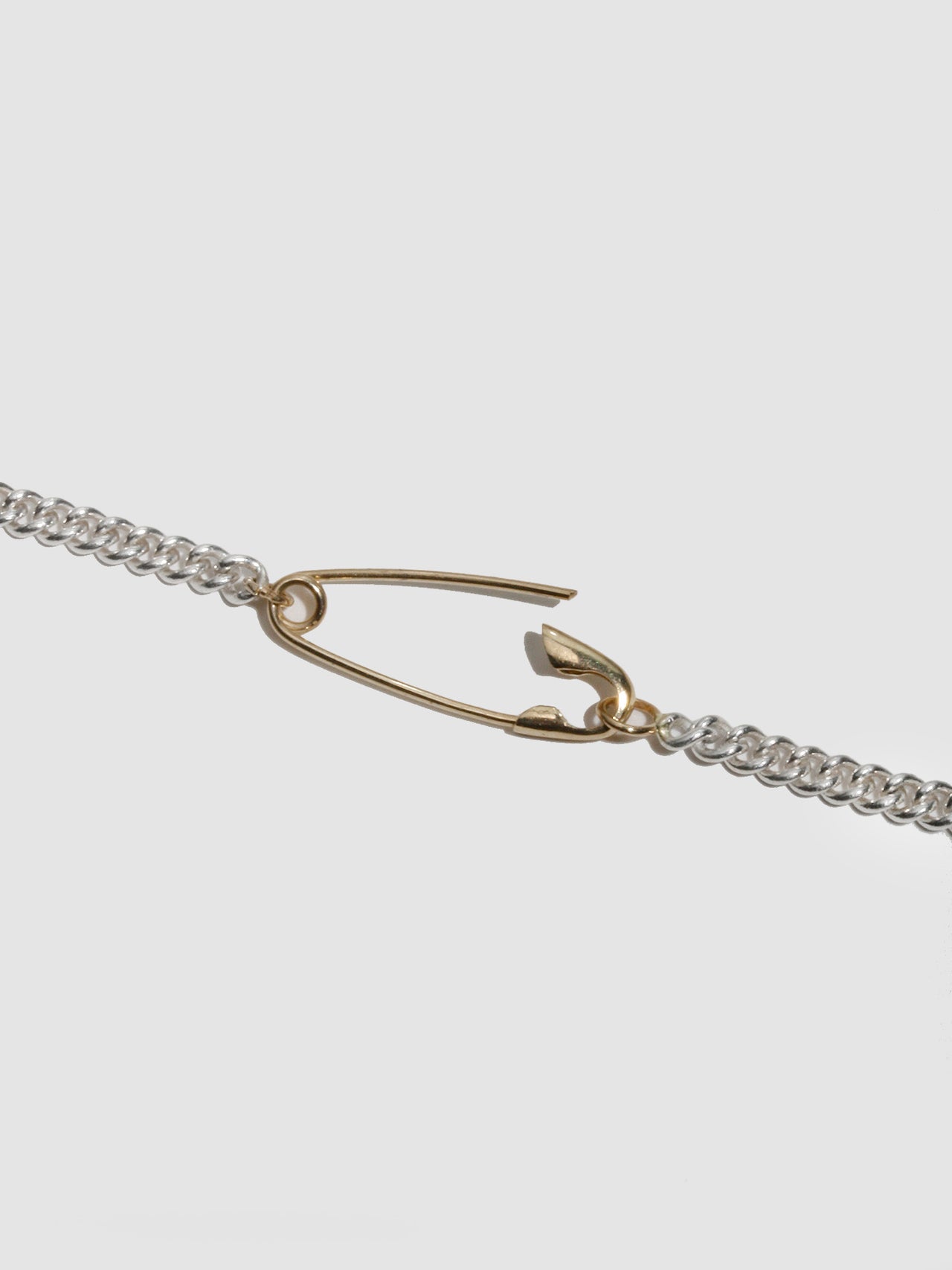 Petite Industrial Safety Pin Necklace