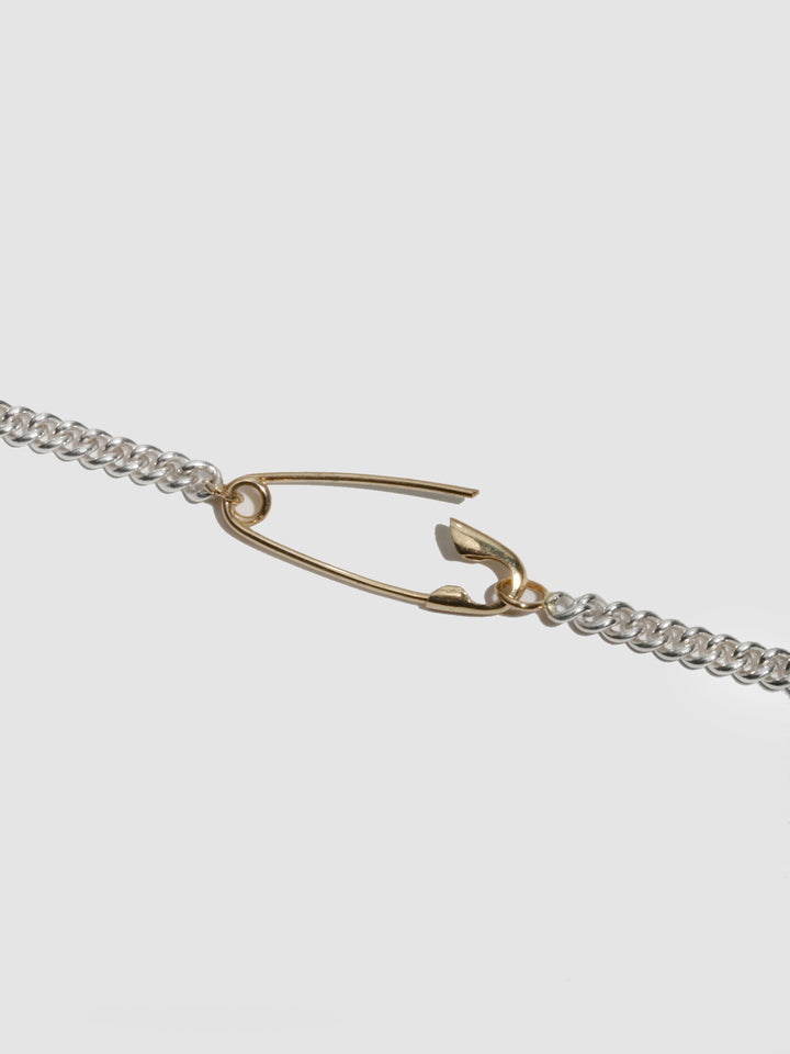 Petite Industrial Safety Pin Necklace