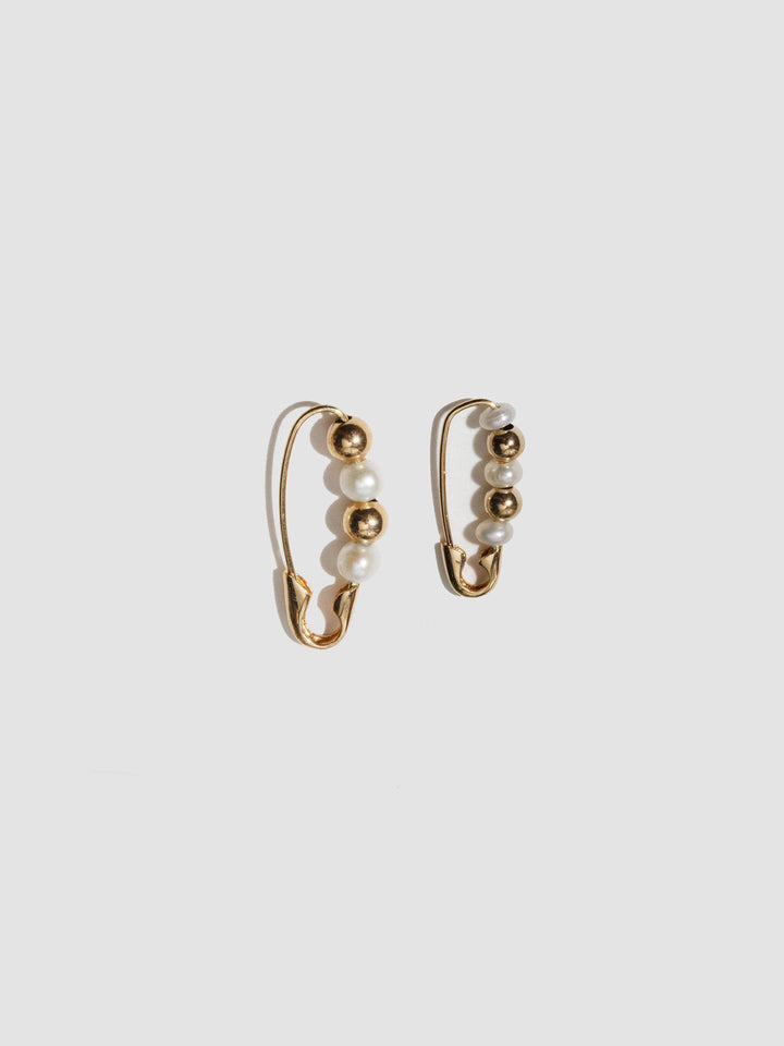 Mini Friendship Bead & Pearl Safety Pin