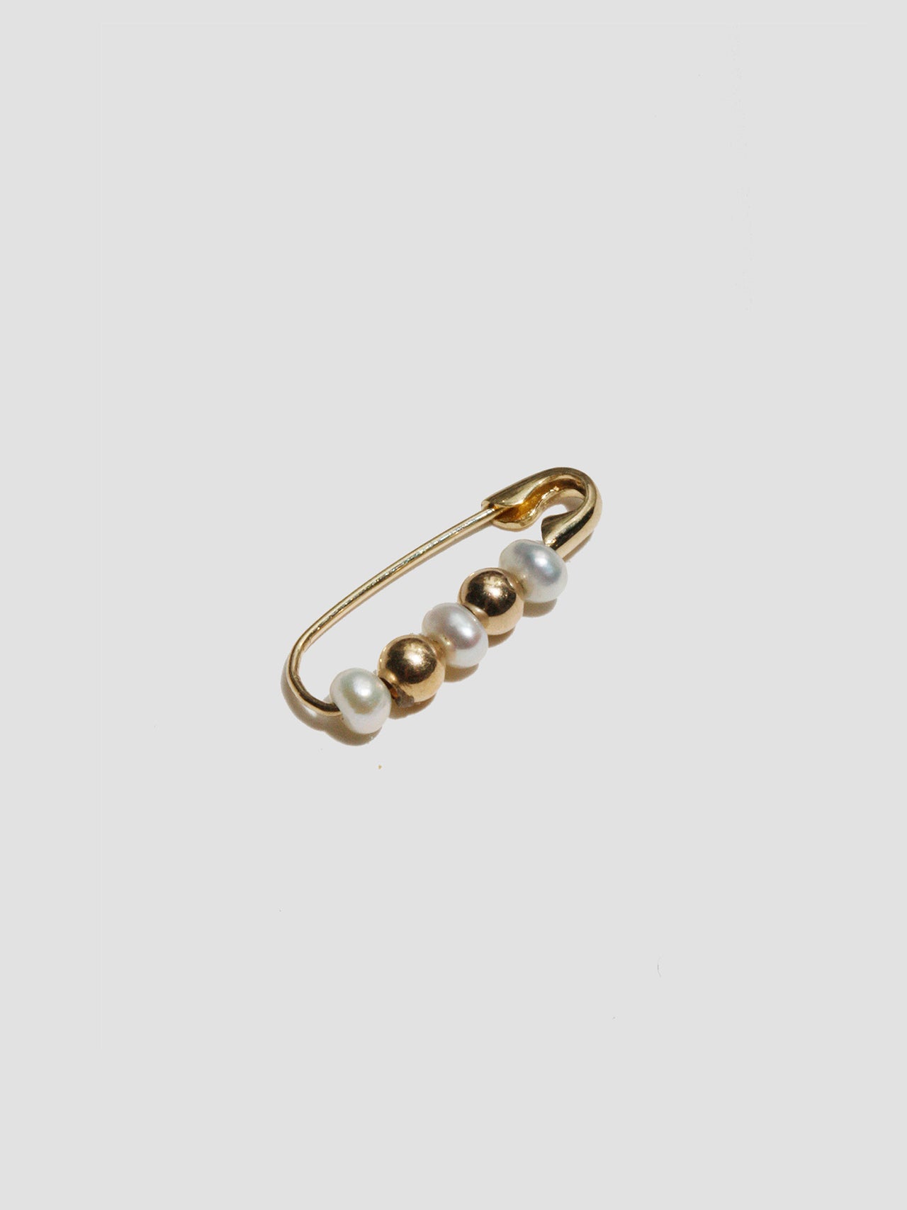 Mini Friendship Bead & Pearl Safety Pin