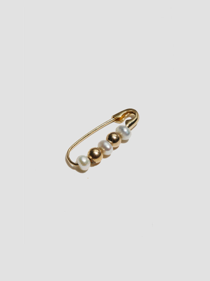Mini Friendship Bead & Pearl Safety Pin