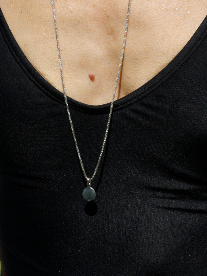 Sterling Silver Mini Disk Pendant