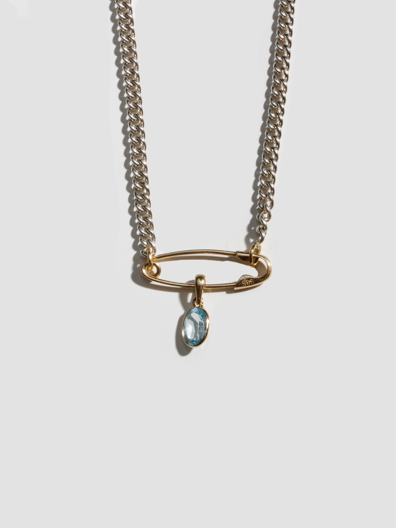 Petite Industrial Safety Pin Necklace