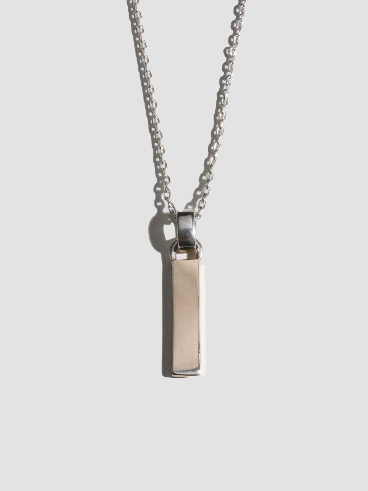 Mixed Metal Zipper Pendant