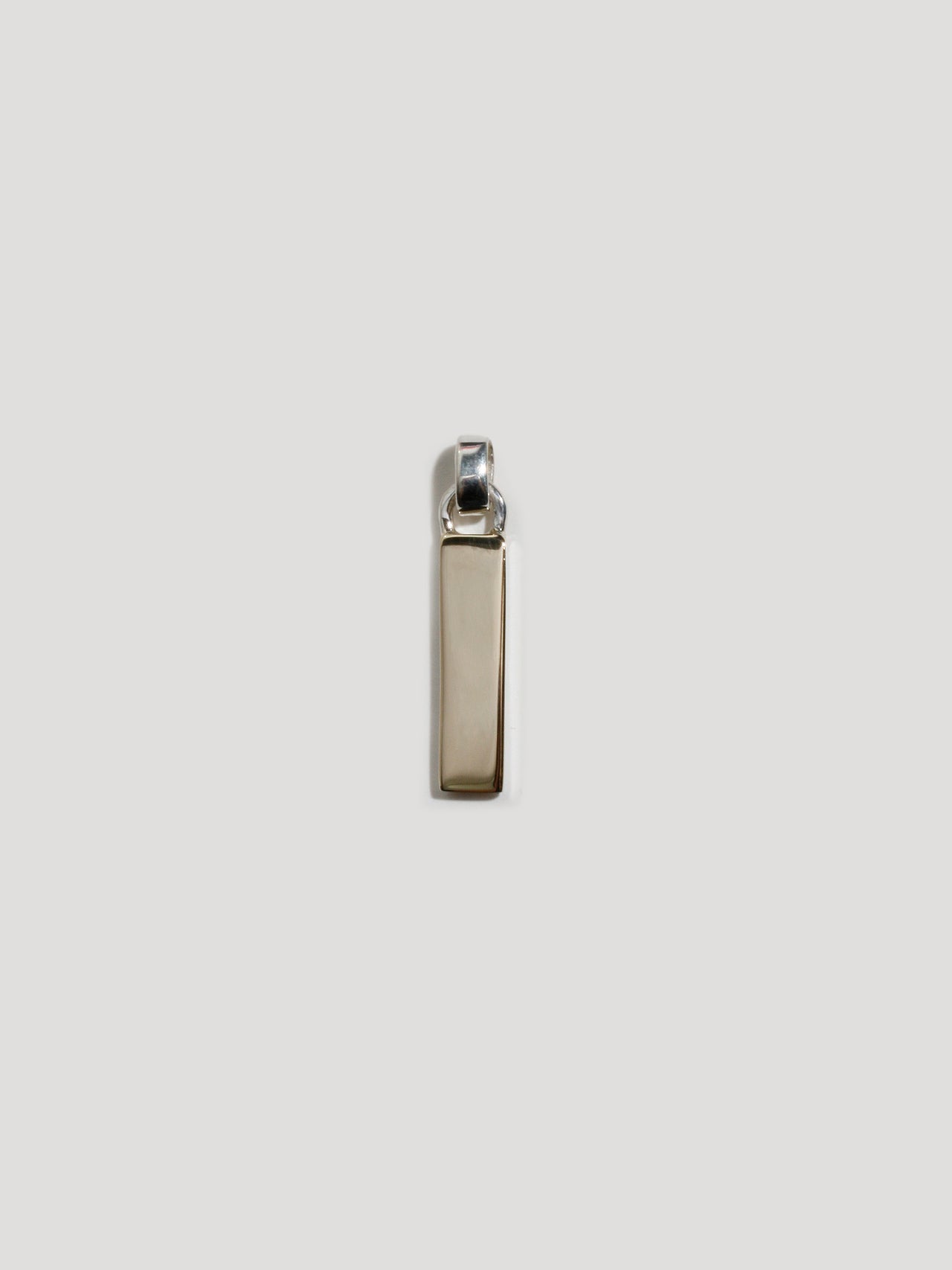 Mixed Metal Zipper Pendant