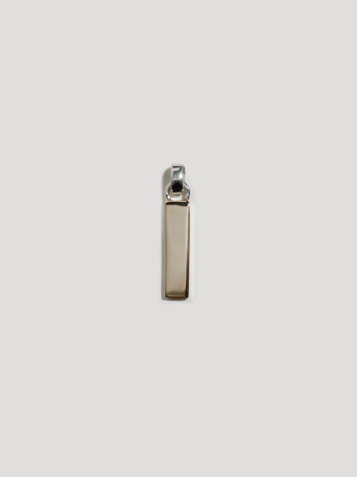 Mixed Metal Zipper Pendant