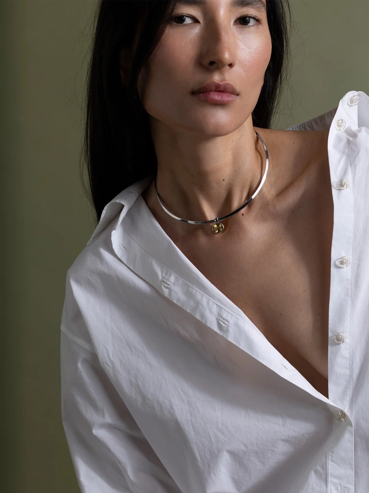 Pistachio Cocktail Necklace