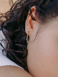 Diamond Prong Safety Pin Earring