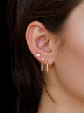 Sapphire Bezel Stud