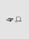 Diamond Pave Barbell Huggies