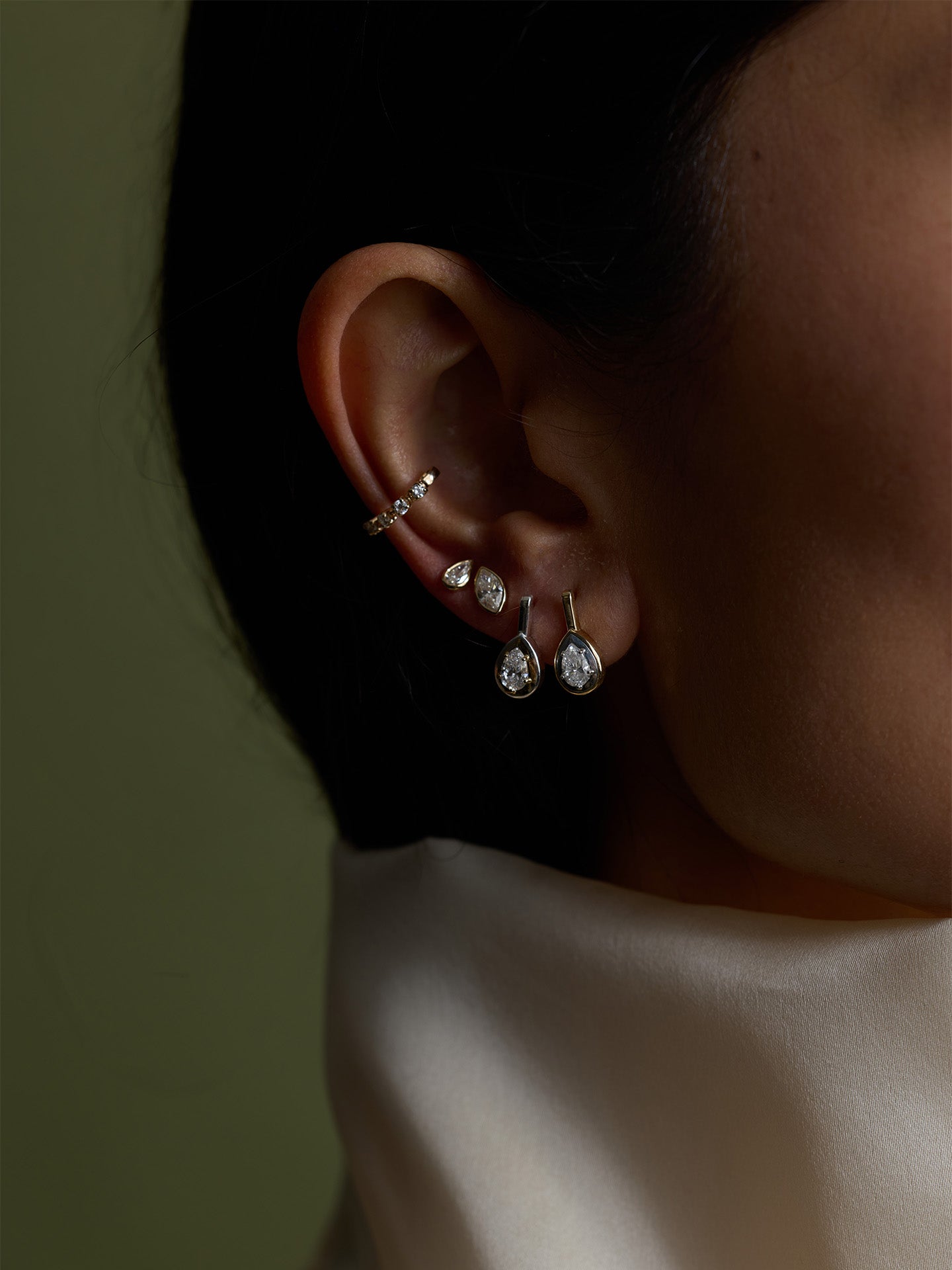 Diamond Cinq Ear Cuff