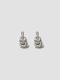 Sterling Silver Diamond Pierced Huggies
