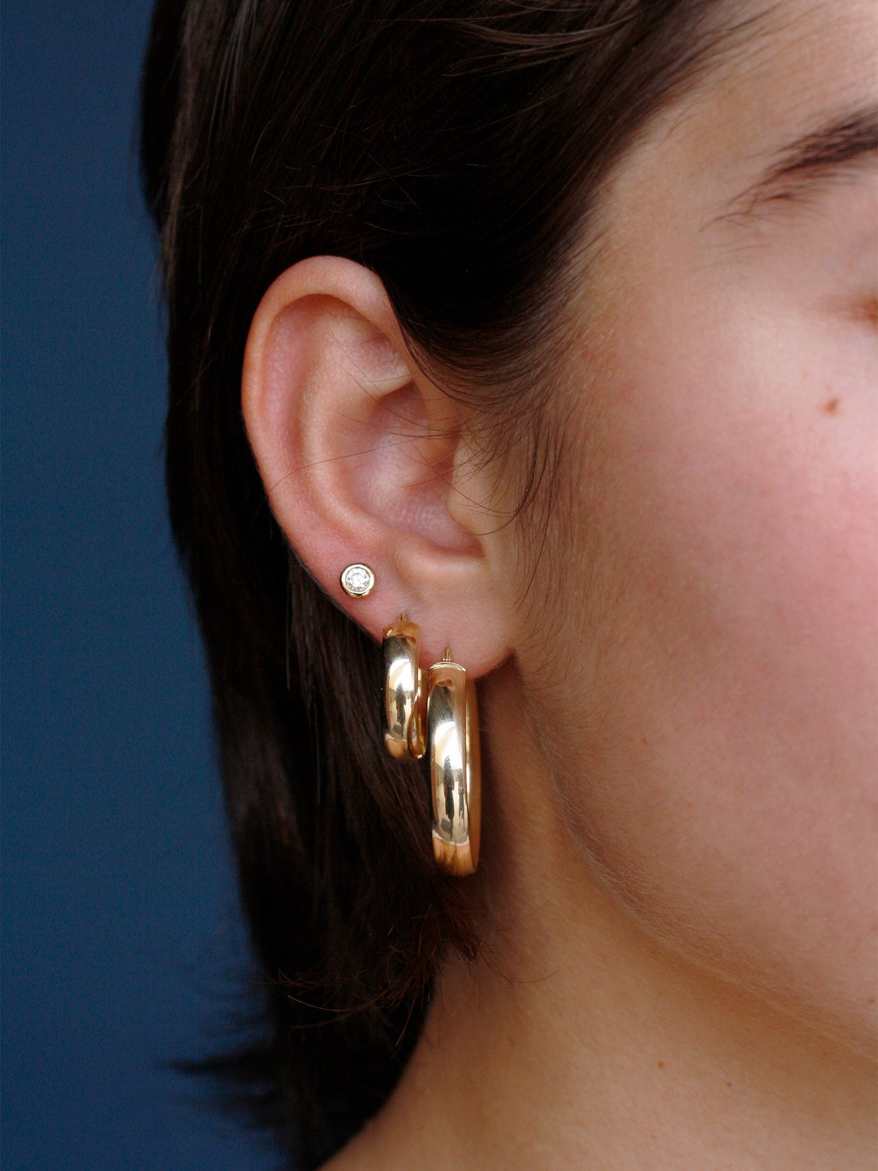 Diamond Bezel Studs