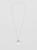 Sterling Silver Square & Toggle Necklace