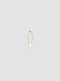 Triangle Safety Pin Earring pictured on light grey background.