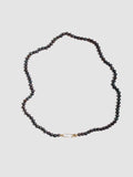 Black Pearl Safety Pin Necklace