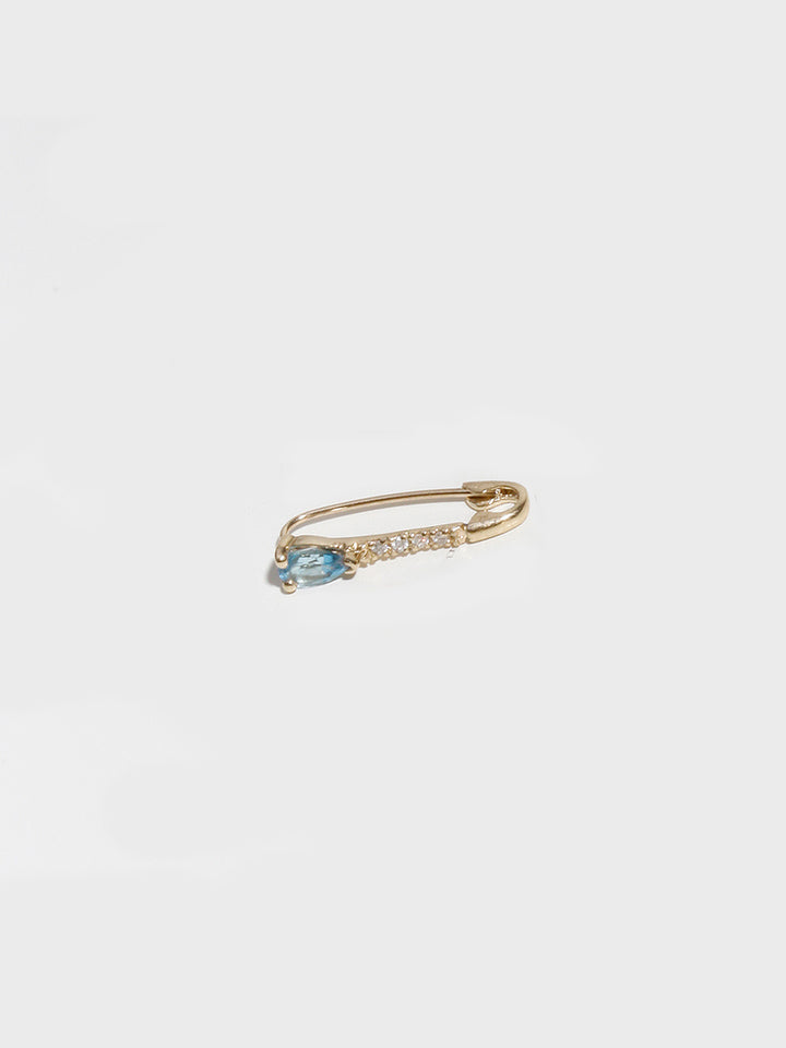Mini Gemstone Diamond Safety Pin