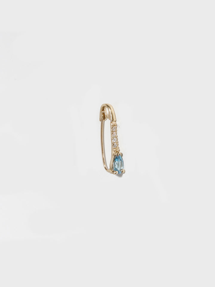 Mini Gemstone Diamond Safety Pin