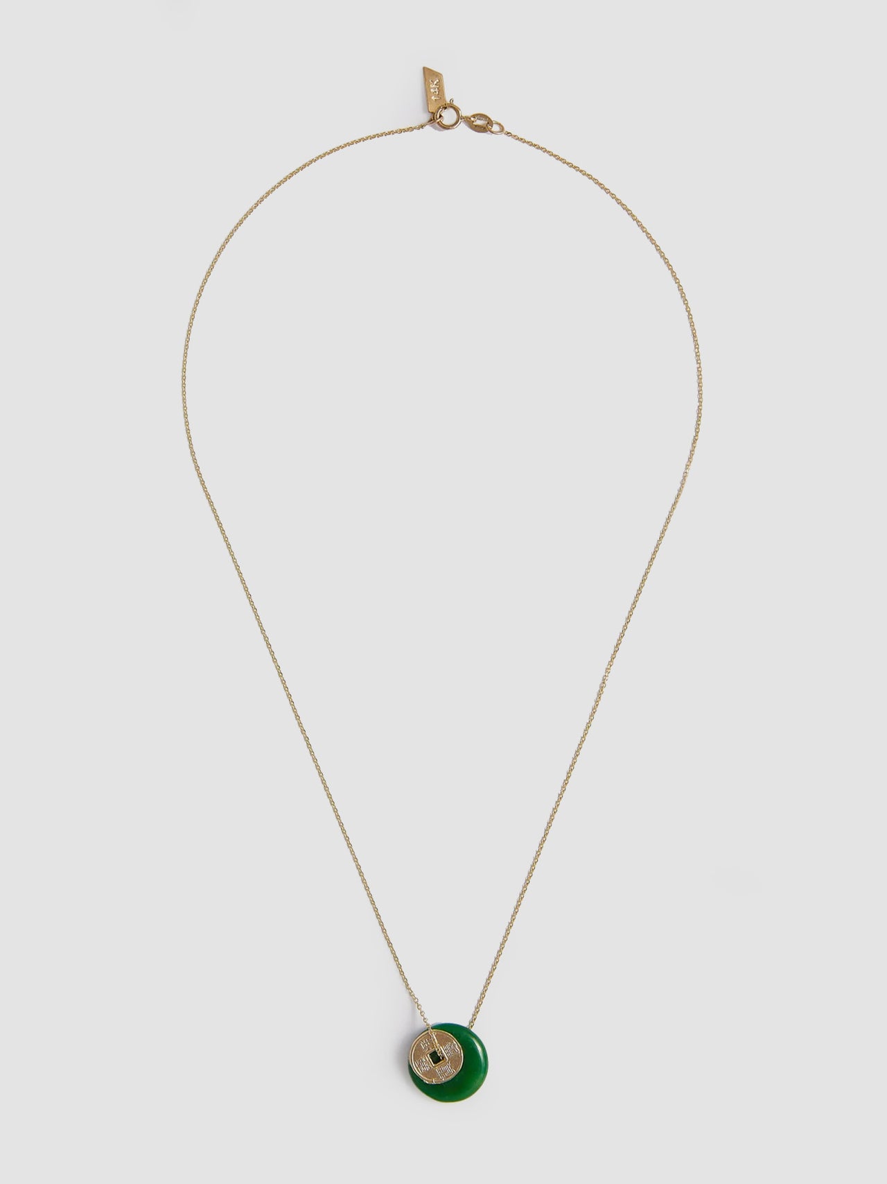 Jade Coin Necklace