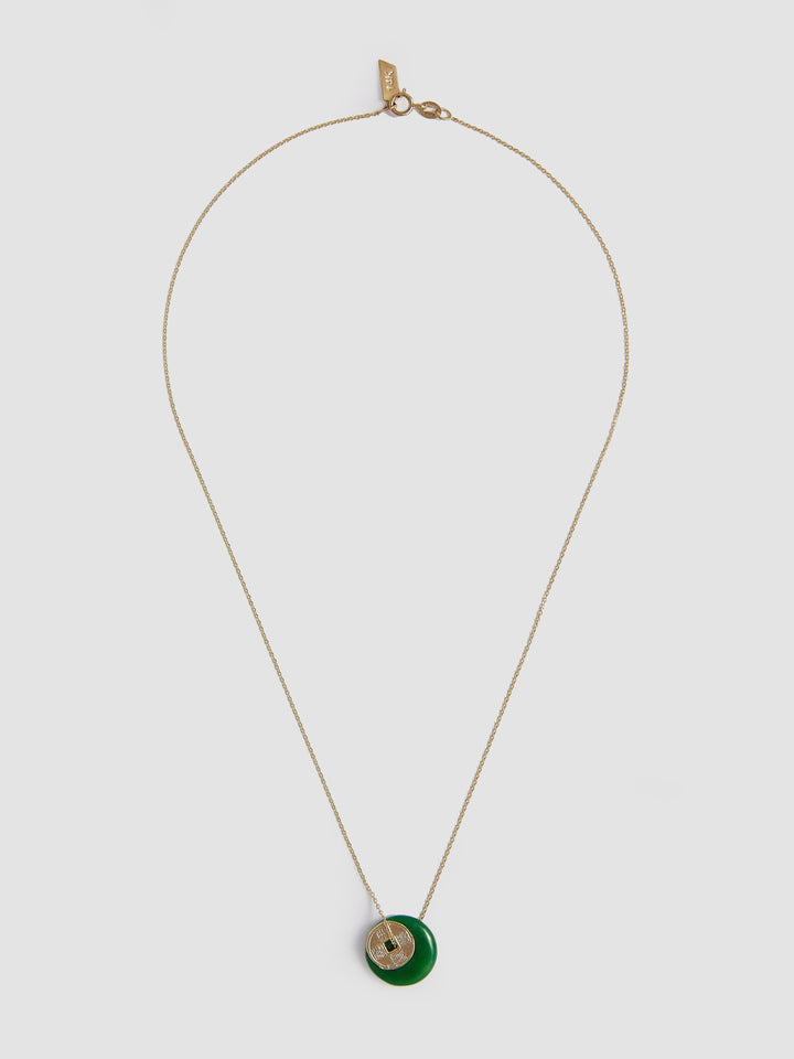 Jade Coin Necklace