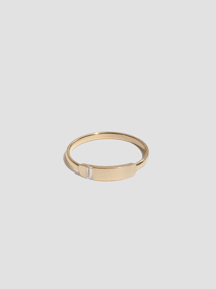 Lil' Diamond Slice ID Ring