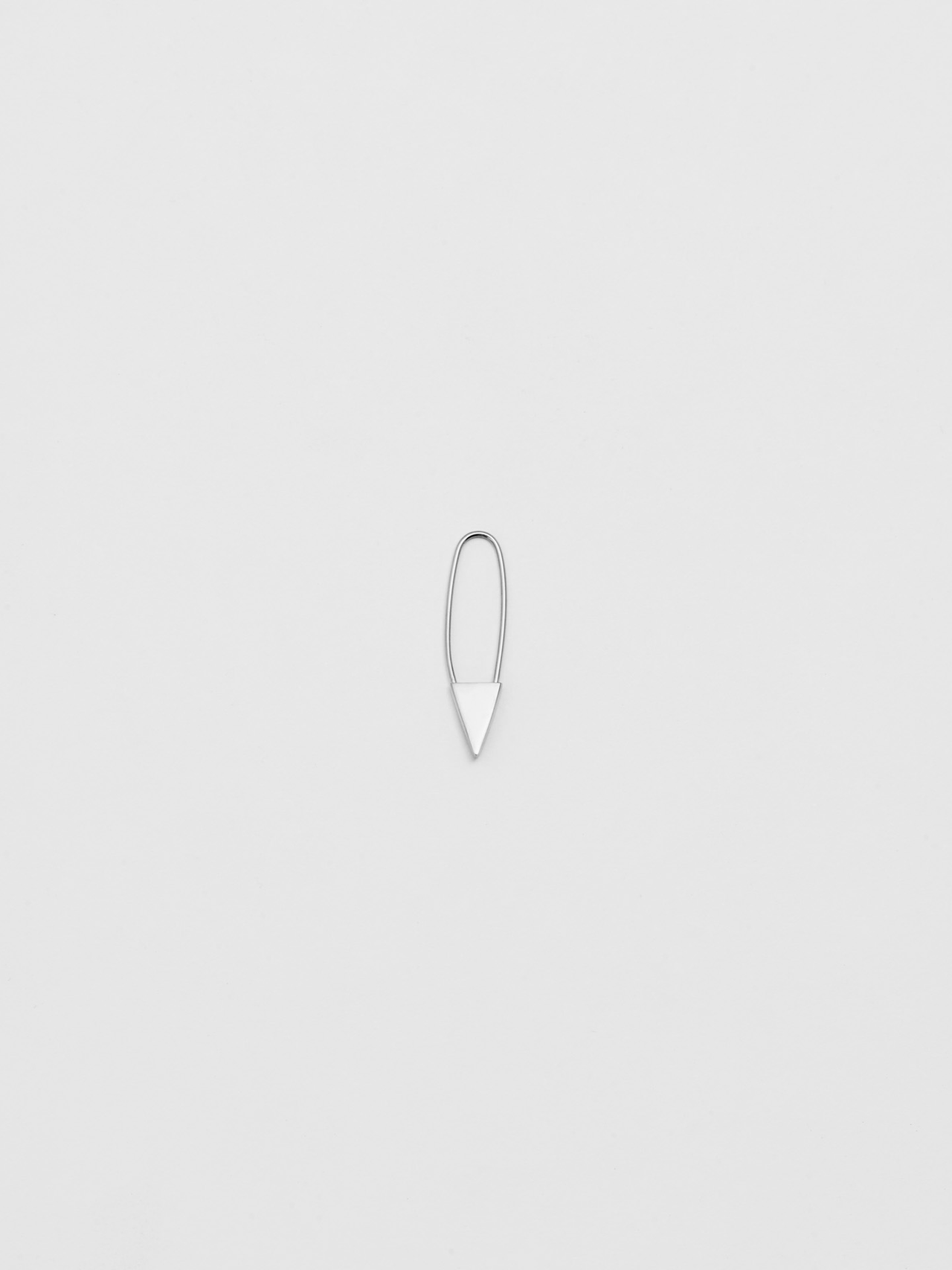 Mini Triangle Safety Pin Earring