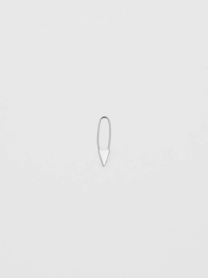 Mini Triangle Safety Pin Earring