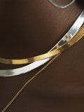Vermeil XL Herringbone Necklace