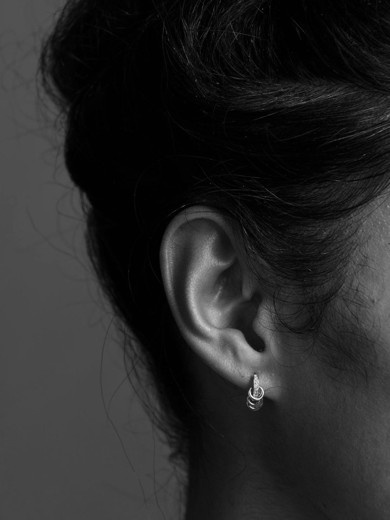 CZ Pierced Huggies