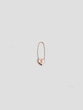Heart Safety Pin Earring