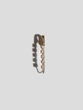 Diamond Prong Safety Pin Earring