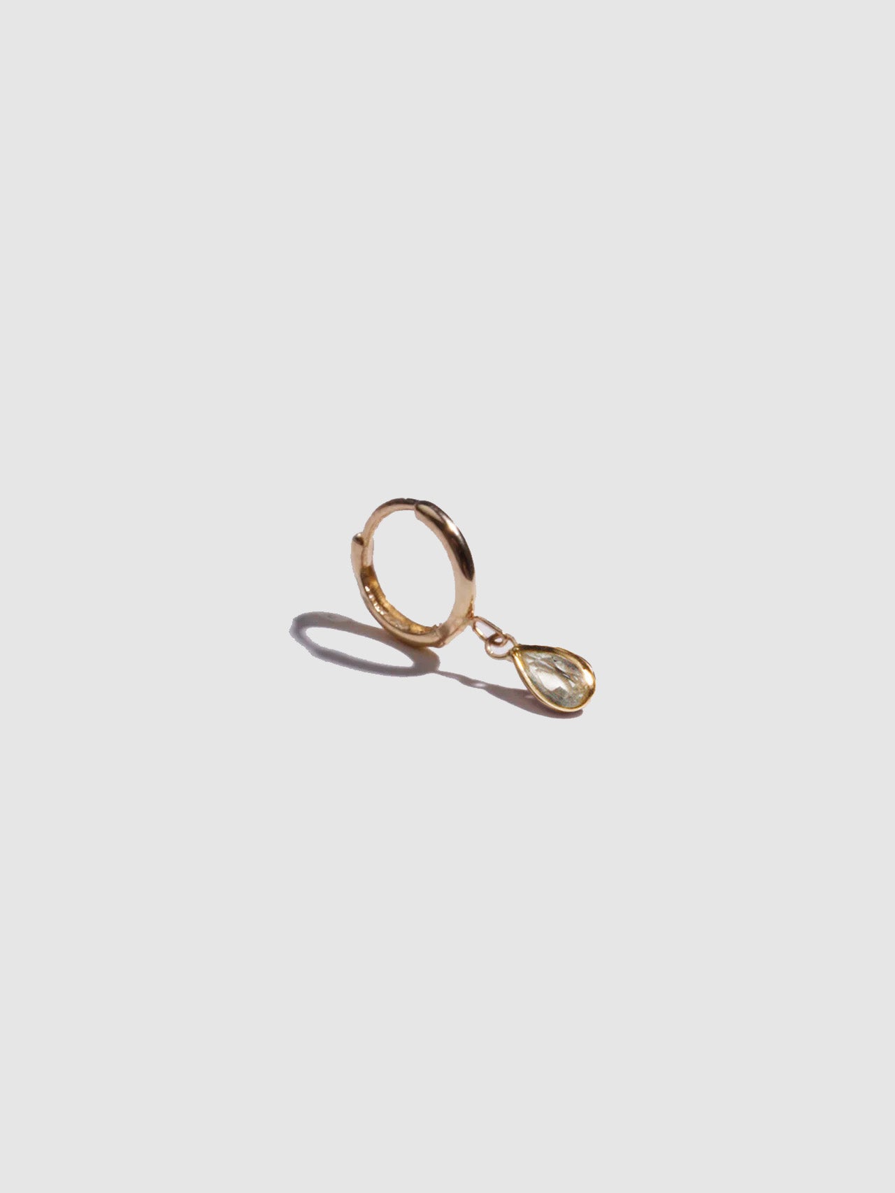 Mini Gem Bezel Huggie
